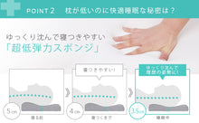 画像をギャラリービューアに読み込む, 眠っている間に姿勢を取り戻す3.5センチ低い枕 1日3時間以上モニターの前で作業する方用マクラとガイドのセット 低反発 快眠 まくら 低め 仰向け